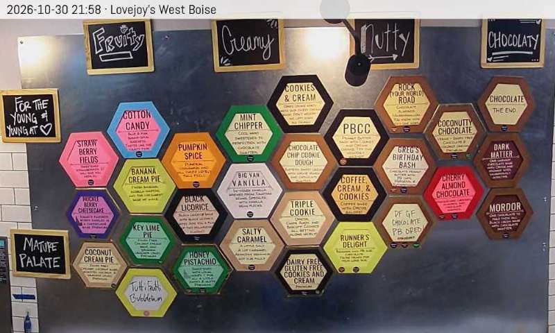 West Boise flavor board